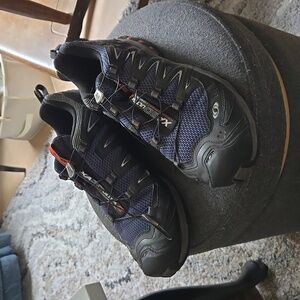 Solomon XA 3D Ultra 2 Hiking Sneakers. Mens 14. Broken lace grommet eyelet.
